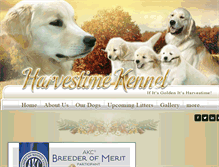 Tablet Screenshot of harvestimekennel.com